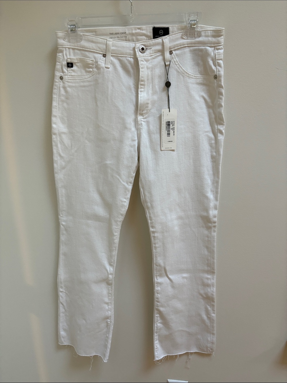 Ag Adriano Goldschmied White Slim Straight Jeans